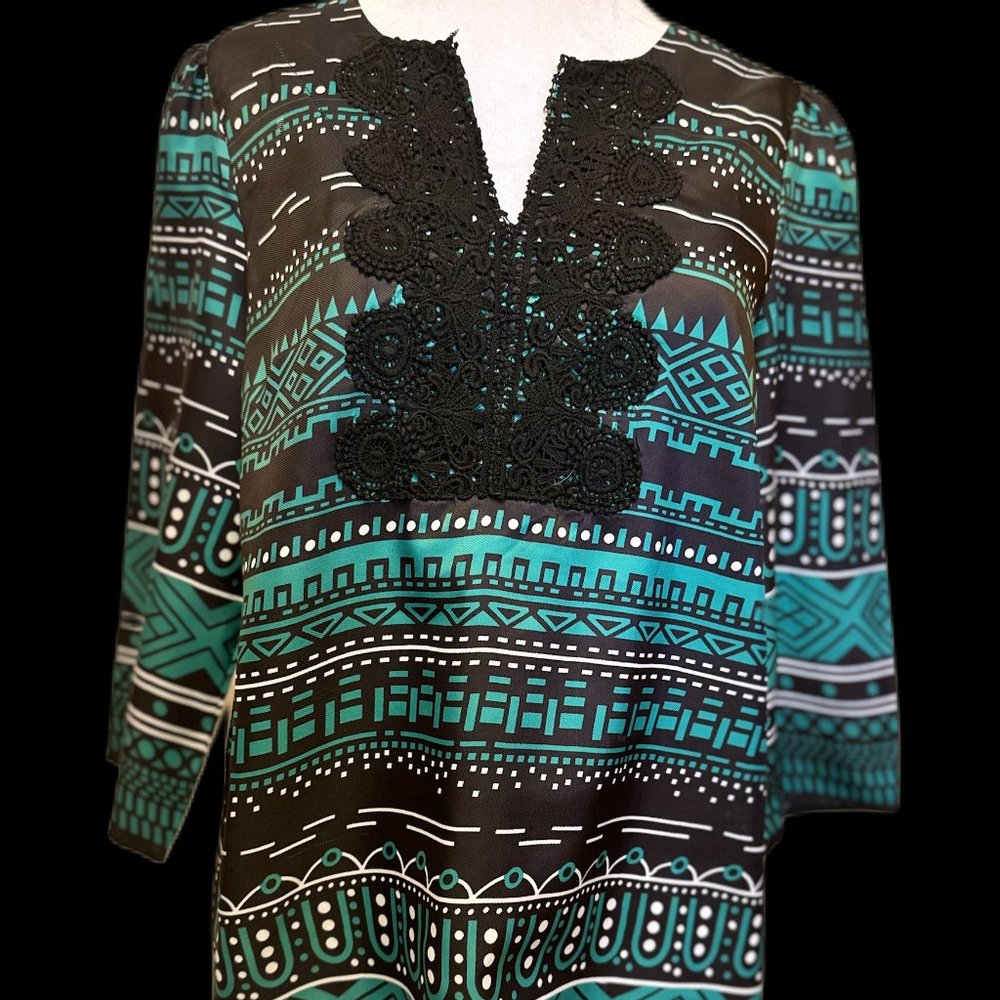 Jade Melody Tam Geo Print Tunic